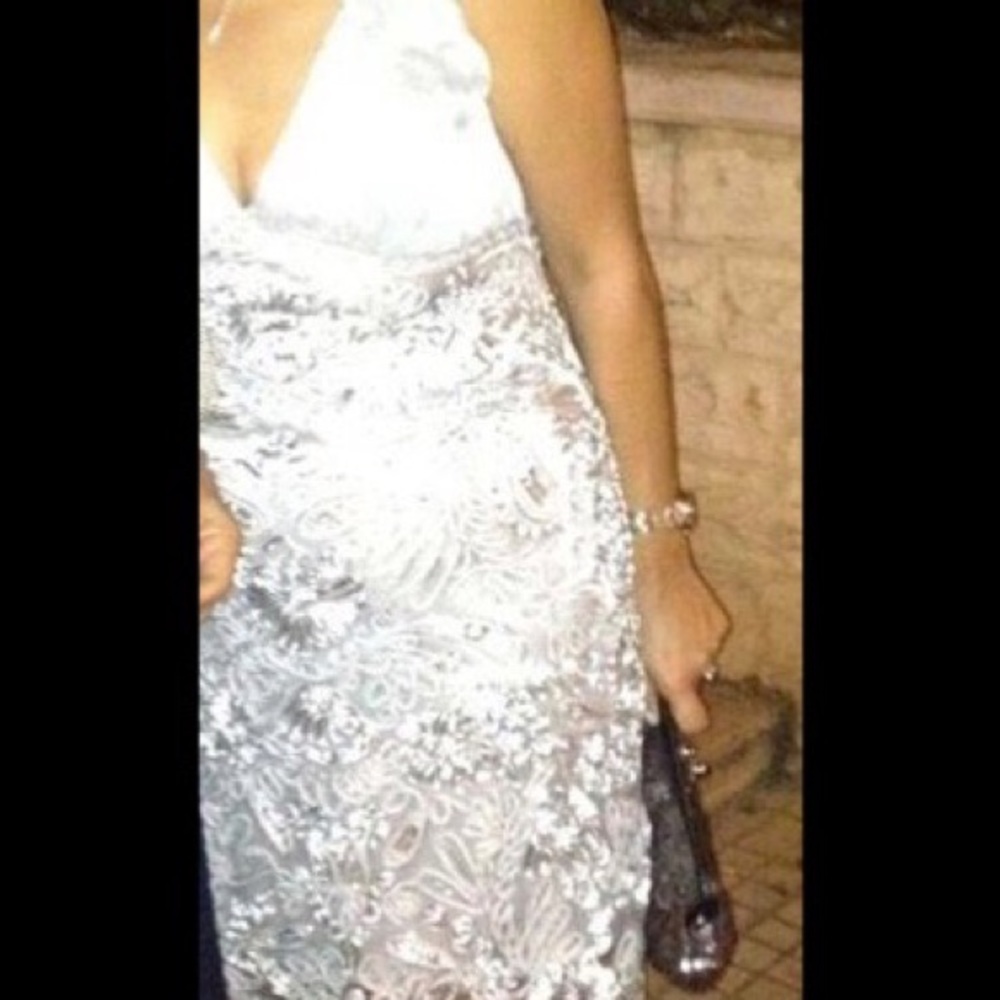 Silver Sue Wong Dress